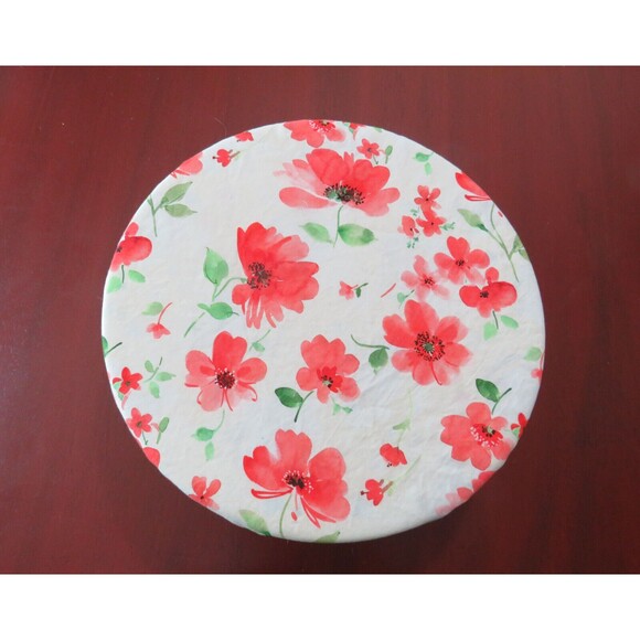 Kitchenaid Bowl Cover Bee Gnomes Reversible Mixer Cover With Pink Poppies - Picture 2 of 5